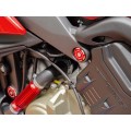 DBK Special Parts (Ducabike) Contrast Cut Billet Upper Frame Caps for the Ducati Panigale / Streetfighter V4 / S / R / Speciale DBK Special Parts (Ducabike) Contrast Cut Billet Upper Frame Caps for the Ducati Panigale / Streetfighter V4 / S / R / Speciale